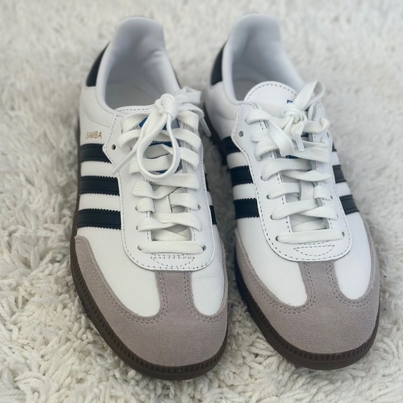 NWT Adidas Unisex Black and White Samba OG Sneaker Unisex Shoe Men 6.5/Women 7.5 - Picture 10 of 13